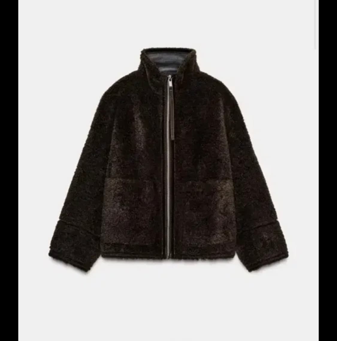 자라 zw컬렉션 양면 시어링 자켓 xs 상품이미지1