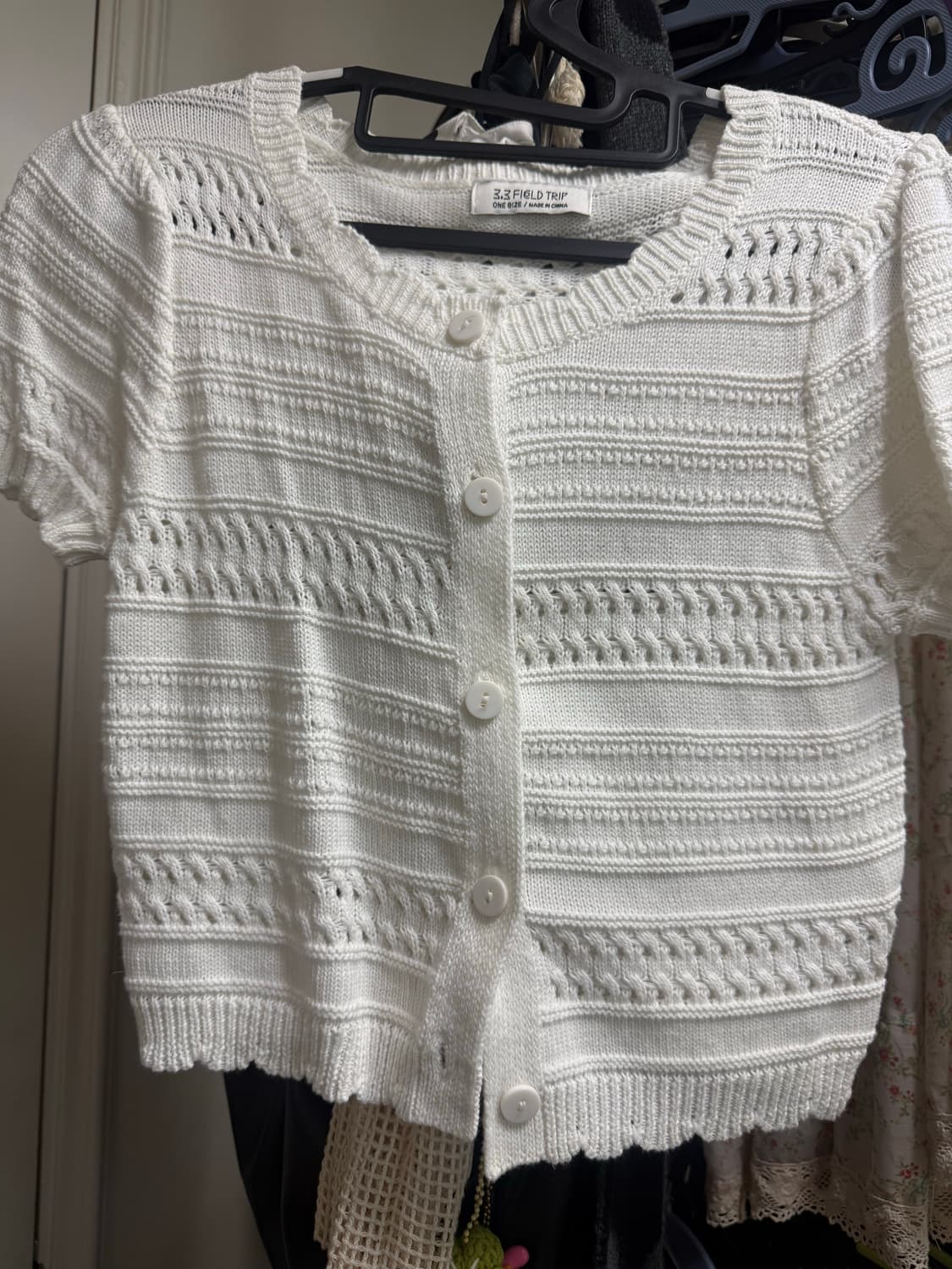 반팔 니트가디건 상품이미지1