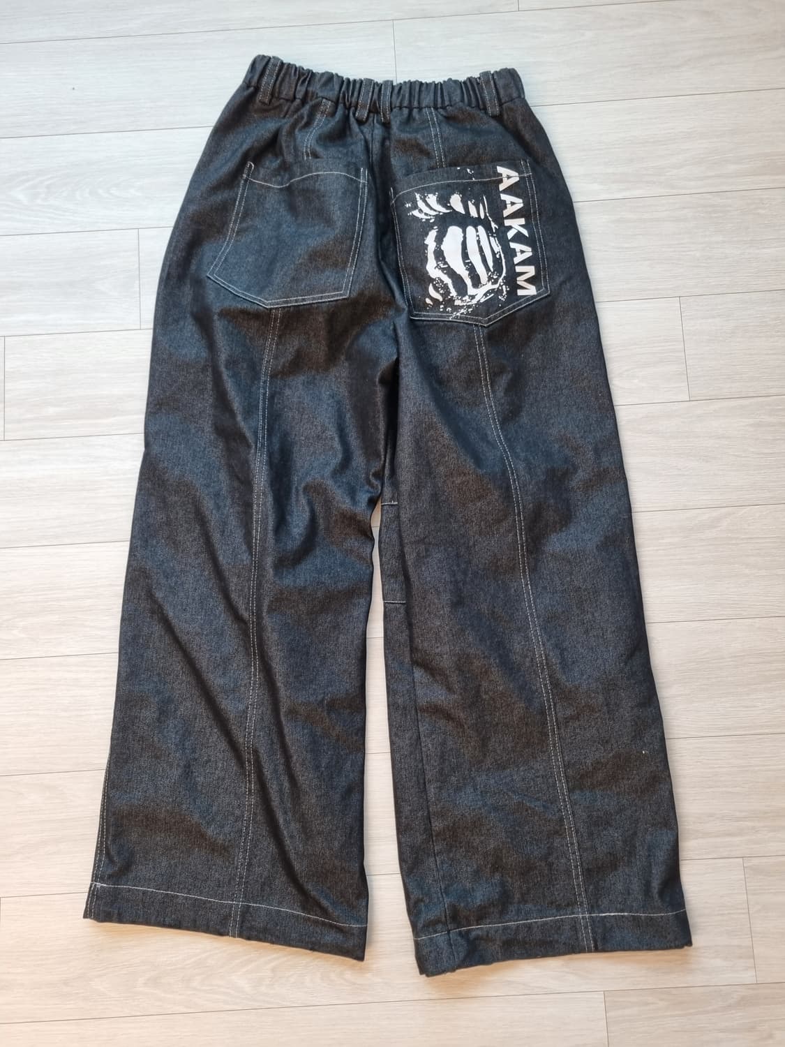 아캄 Knee 핀 턱 데님 팬츠 [1] 상품이미지1