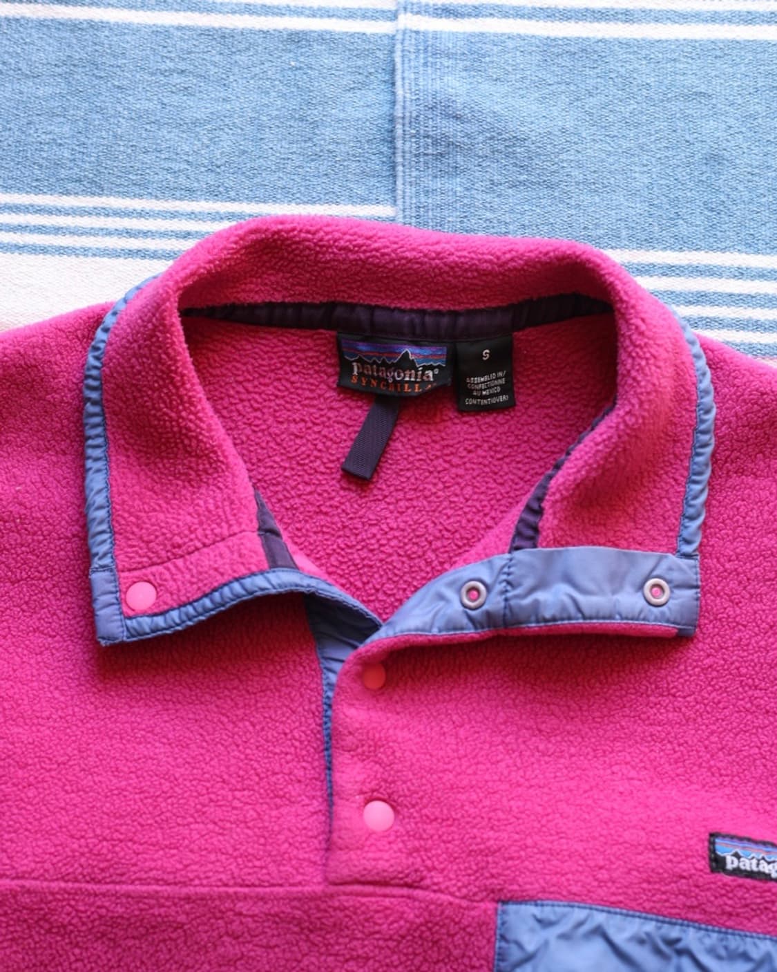 파타고니아 00s 신칠라 스냅티 플리스 (Raspberry) 상품이미지2