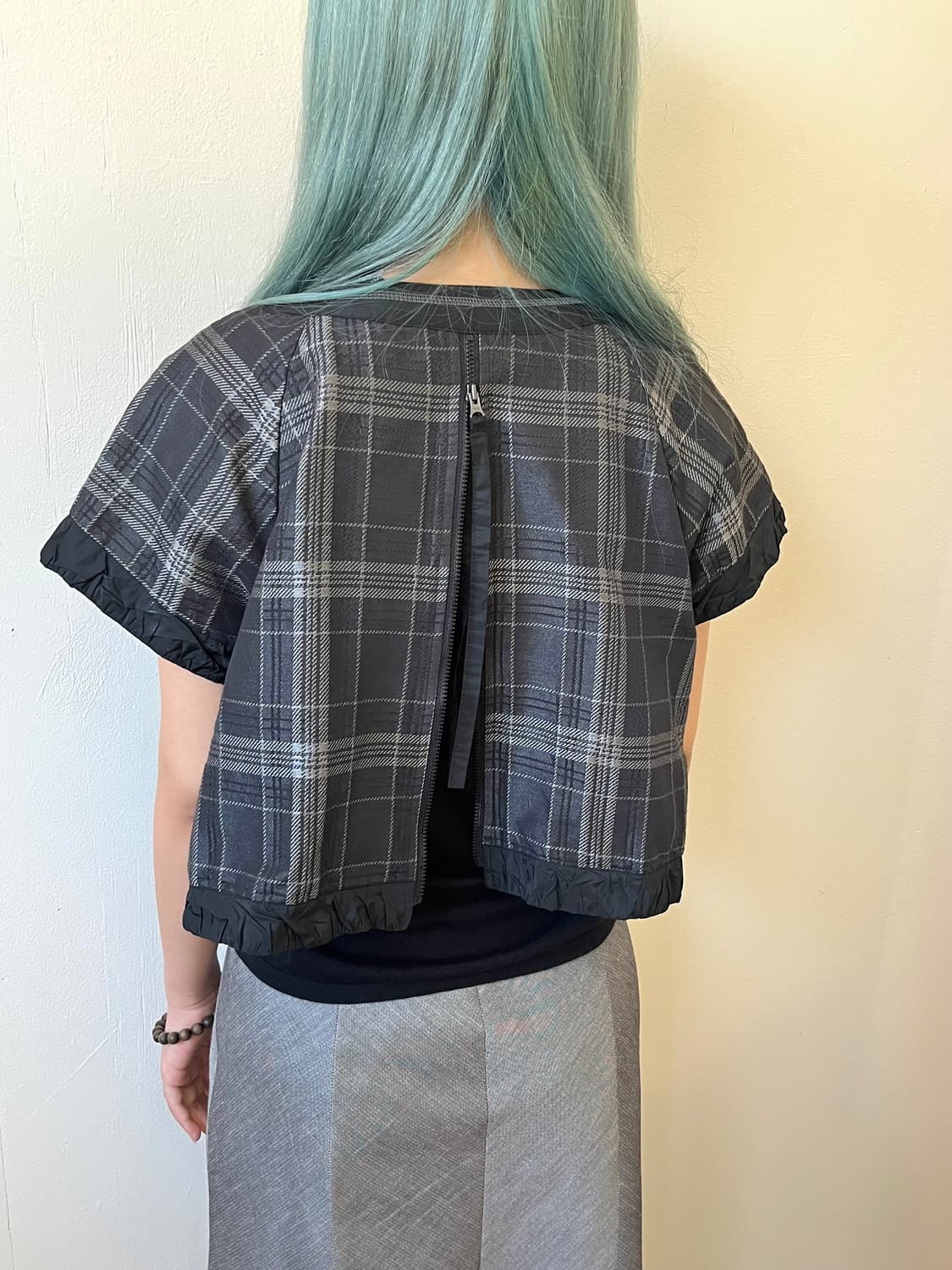Vtg 핀턱 크롭 자켓 상품이미지8