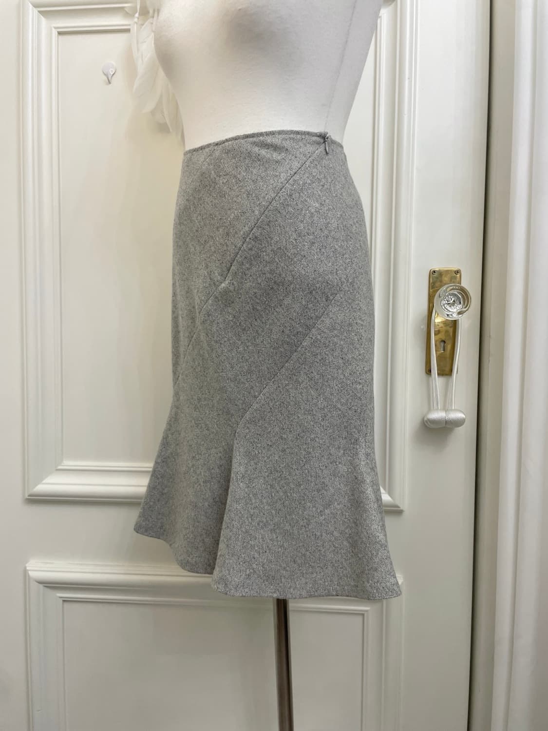 gray side line flare midi skirt(size-S) 상품이미지6