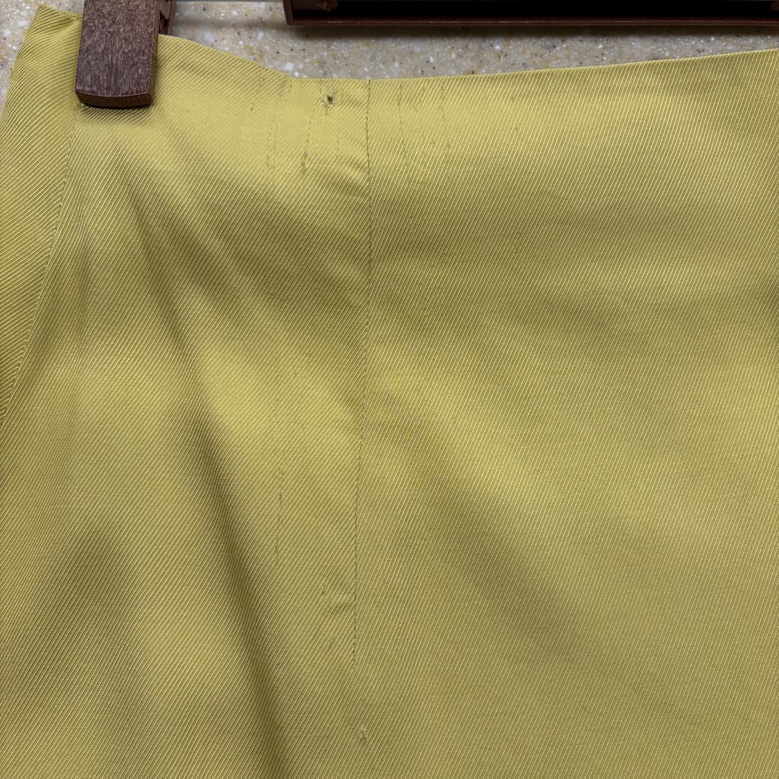 보테가 베네타 미니 스커트 언발란스 플랩 디테일 H라인 옐로우 상품이미지8