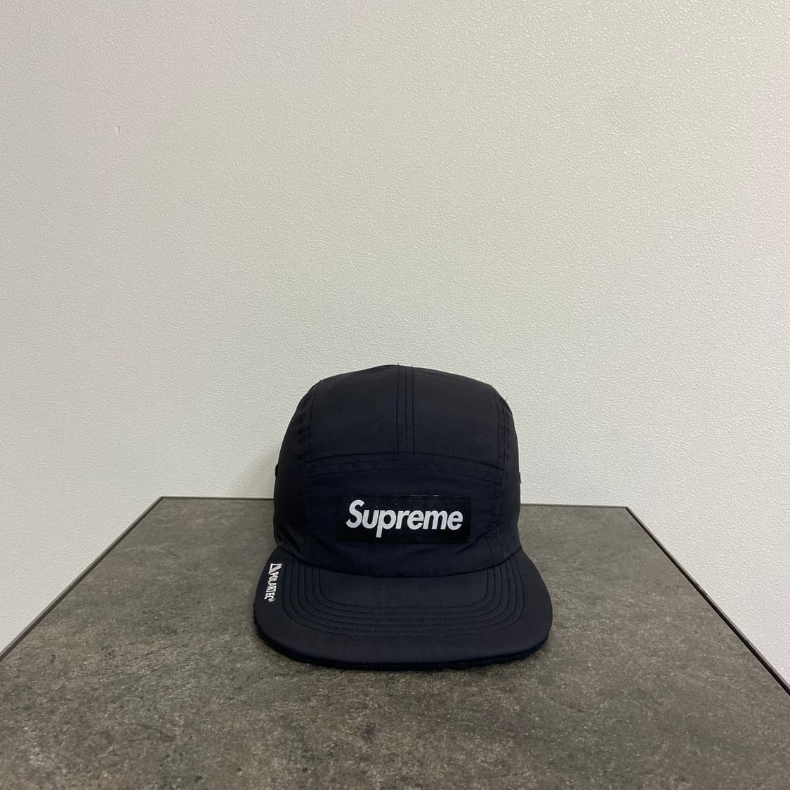 슈프림 박스로고 캠프캡 모자 리버시블 플리스 블랙 상품이미지1