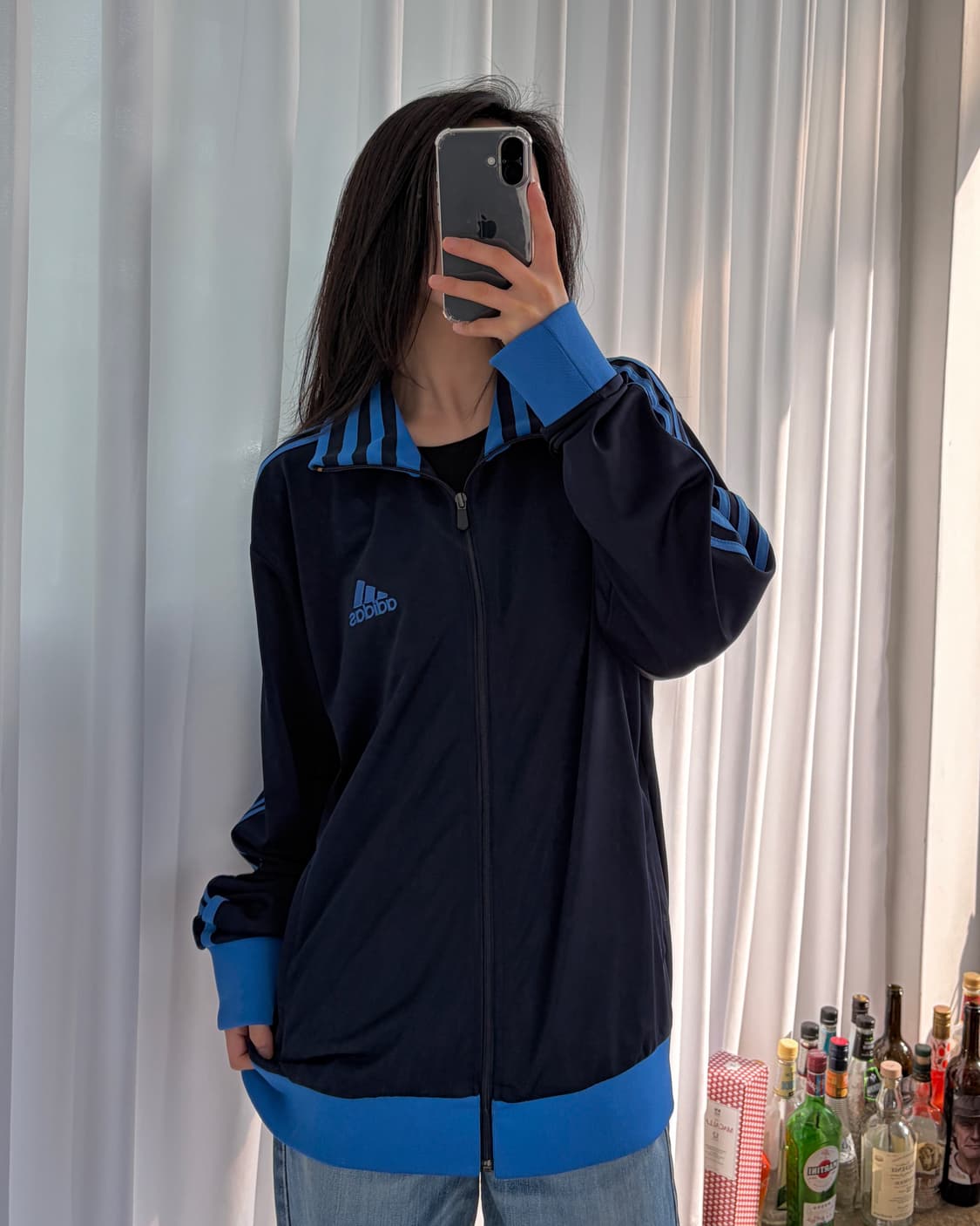 [XL]아디다스 네이비 블루 트랙탑 져지 상품이미지1