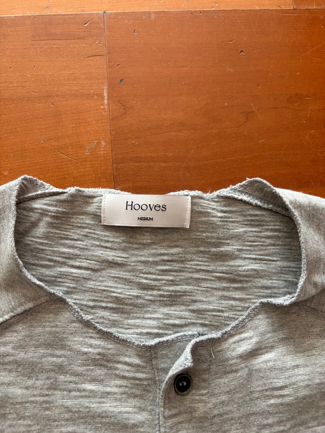 후브스 빈티지 인터록 헨리넥 롱슬리브 그레이 m 상품이미지2