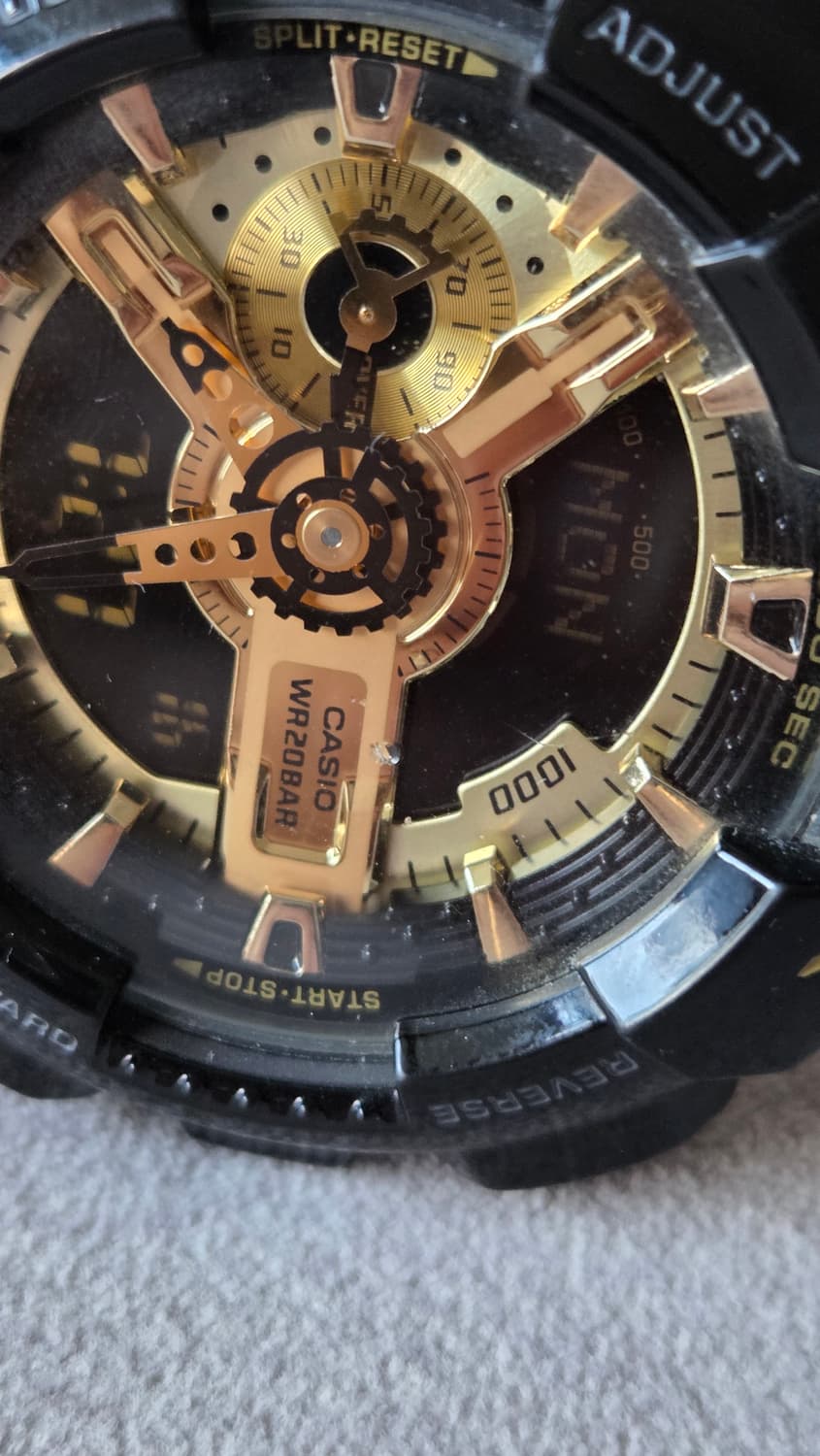 지샥 흑금 시계 상품이미지2