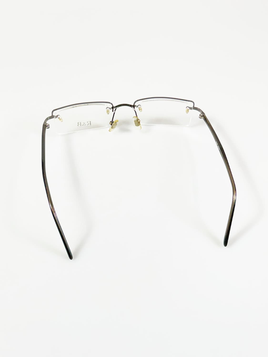 R&B EYEWEAR 반무테 스퀘어 메탈 빈티지 안경 상품이미지5