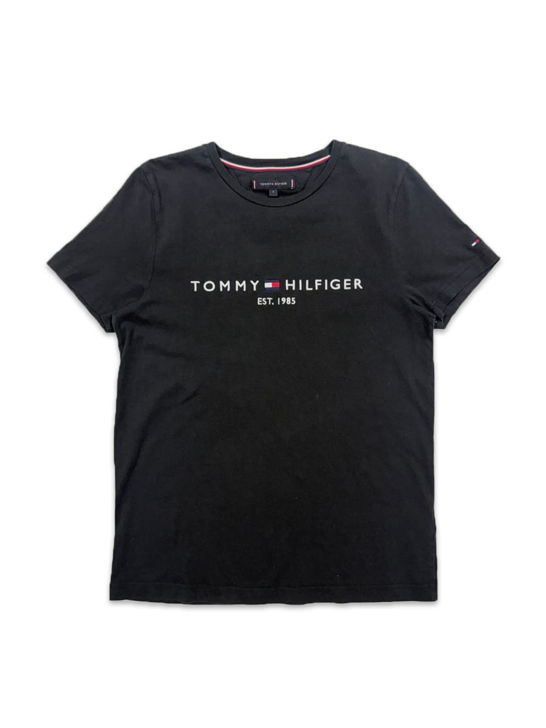 빈티지 타미 힐피거 블랙 로고 반팔티 상품이미지1