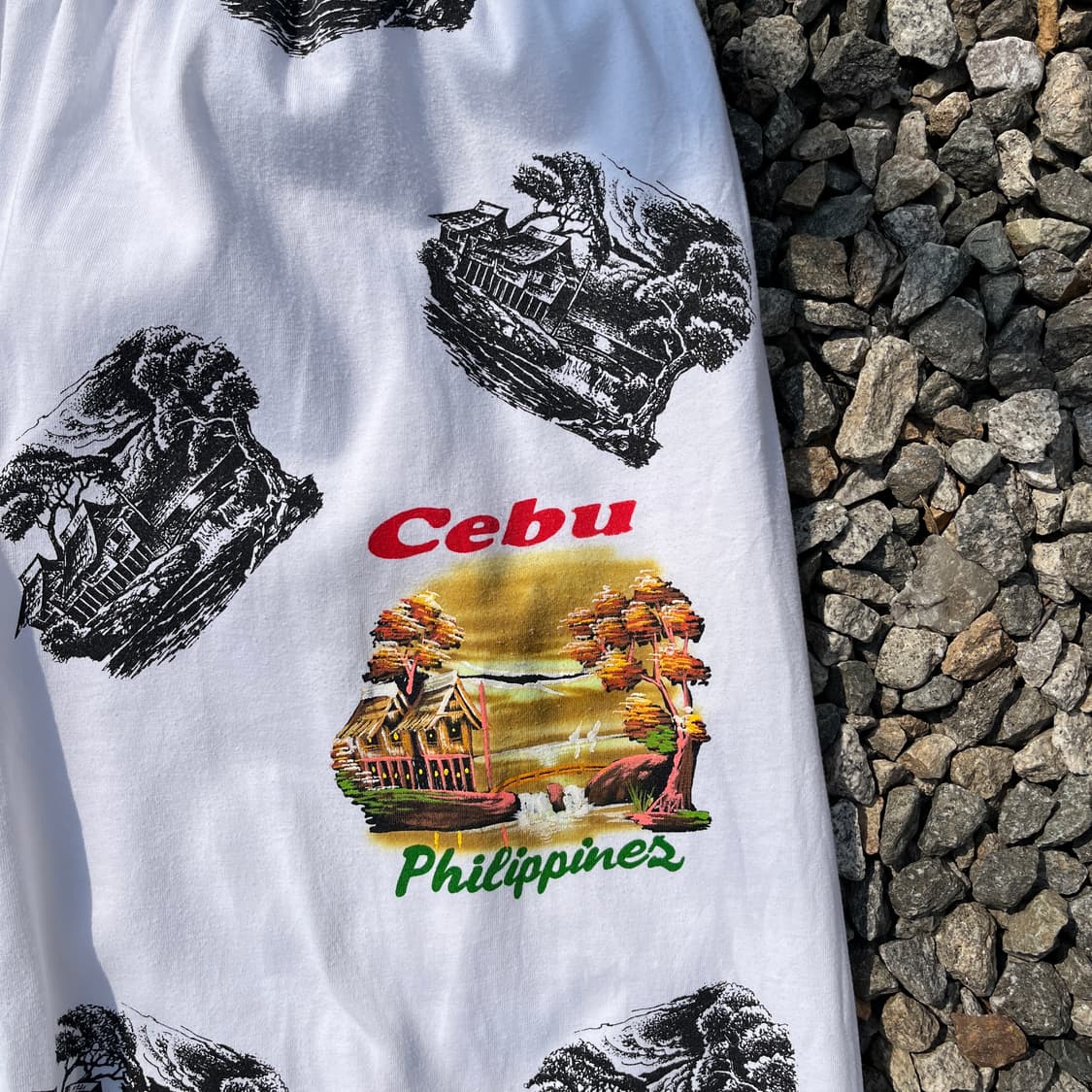 DIBUHO 그래픽세부 패턴 와이드 팬츠(실측확인) 상품이미지4