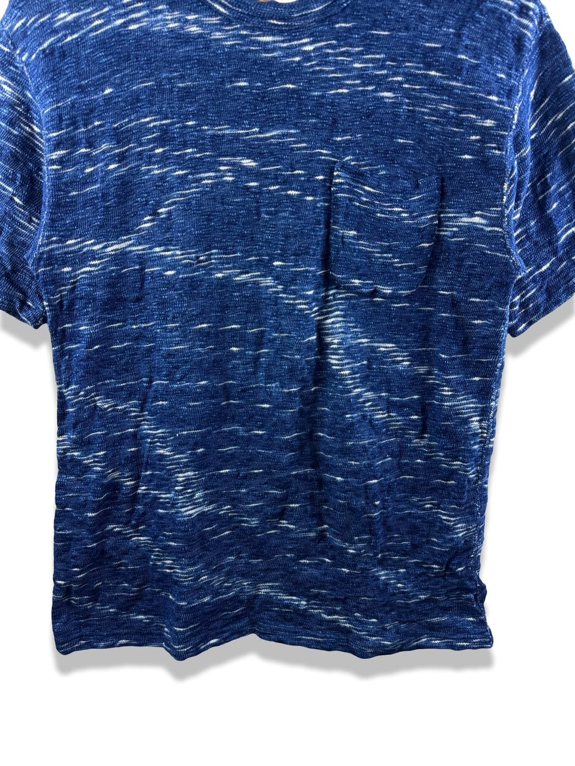 스튜디오 다치산 인디고 카스리 루프휠 티셔츠1938 상품이미지4