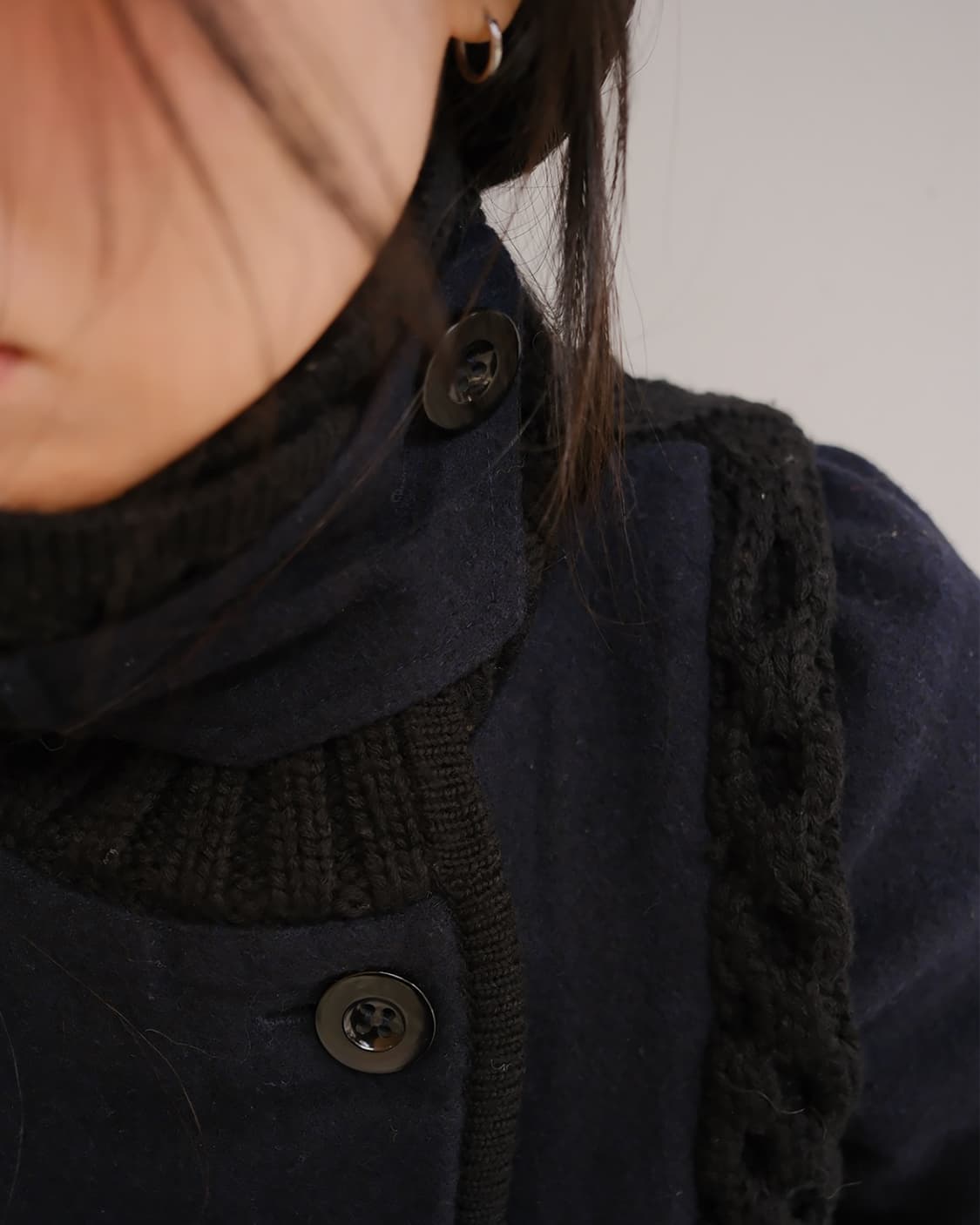 [Sample] 09aw Honeycomb cable peacoat 상품이미지3