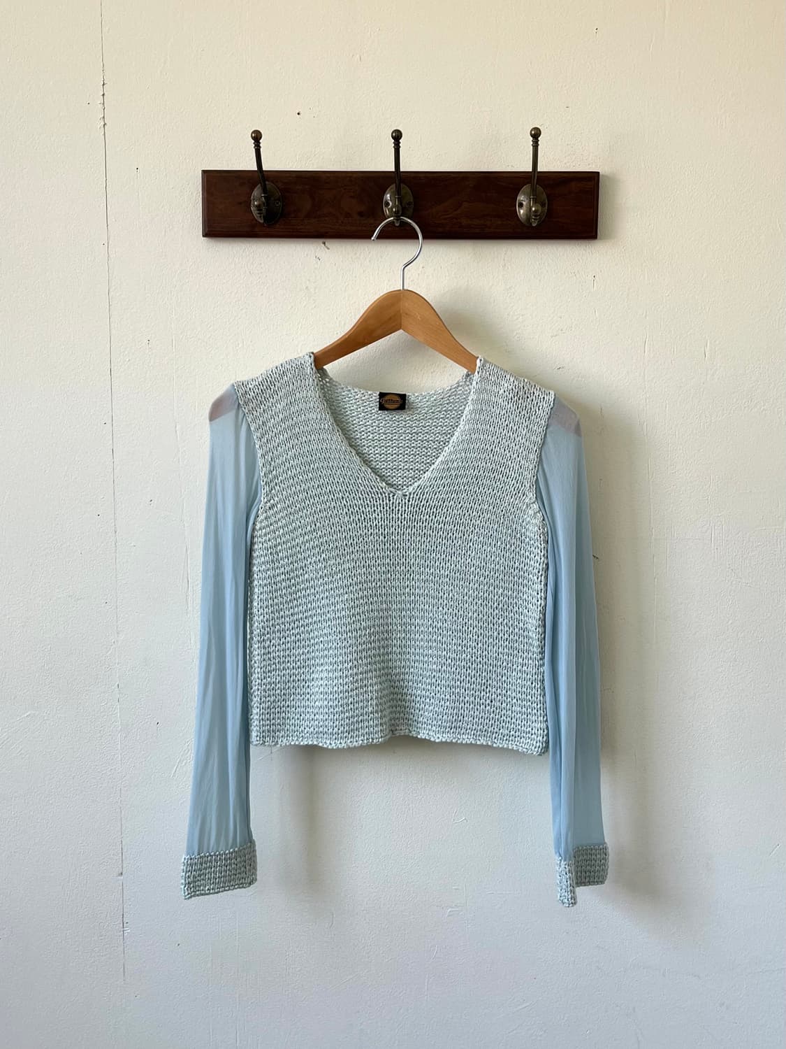 Gettone 스카이블루 니트 탑 상품이미지1
