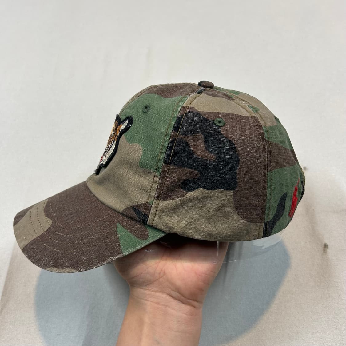 폴로 랄프로렌 타이거 패치 포니로고 카모 볼캡 모자 상품이미지3