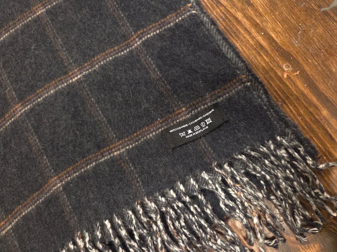 BRITISH VTG 캐시미어 머플러 상품이미지3