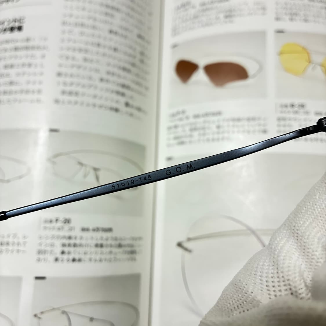 G.O.M 일본 빈티지 티타늄 탑브릿지 안경 상품이미지6