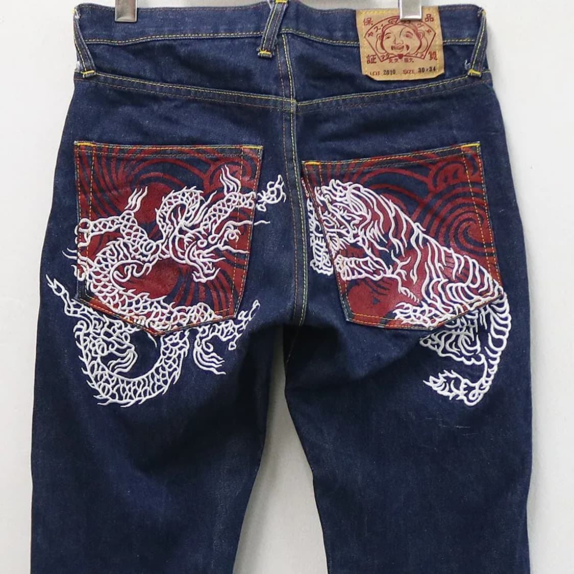 에비수 2010 자수 포인트 데님 팬츠 63195 상품이미지6