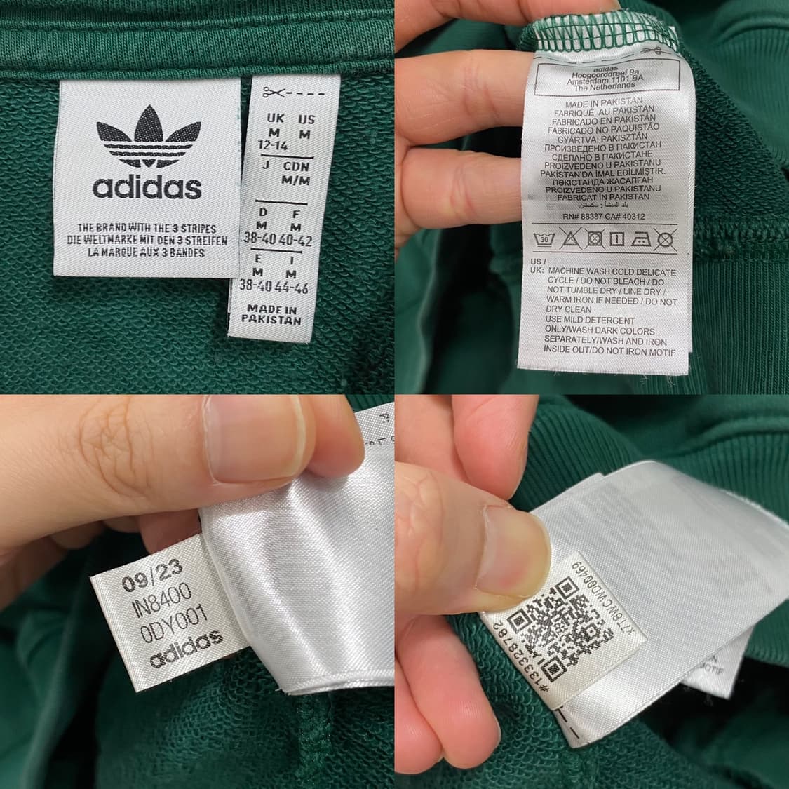 아디다스 파이어버드 삼선 후드 그린 상품이미지6