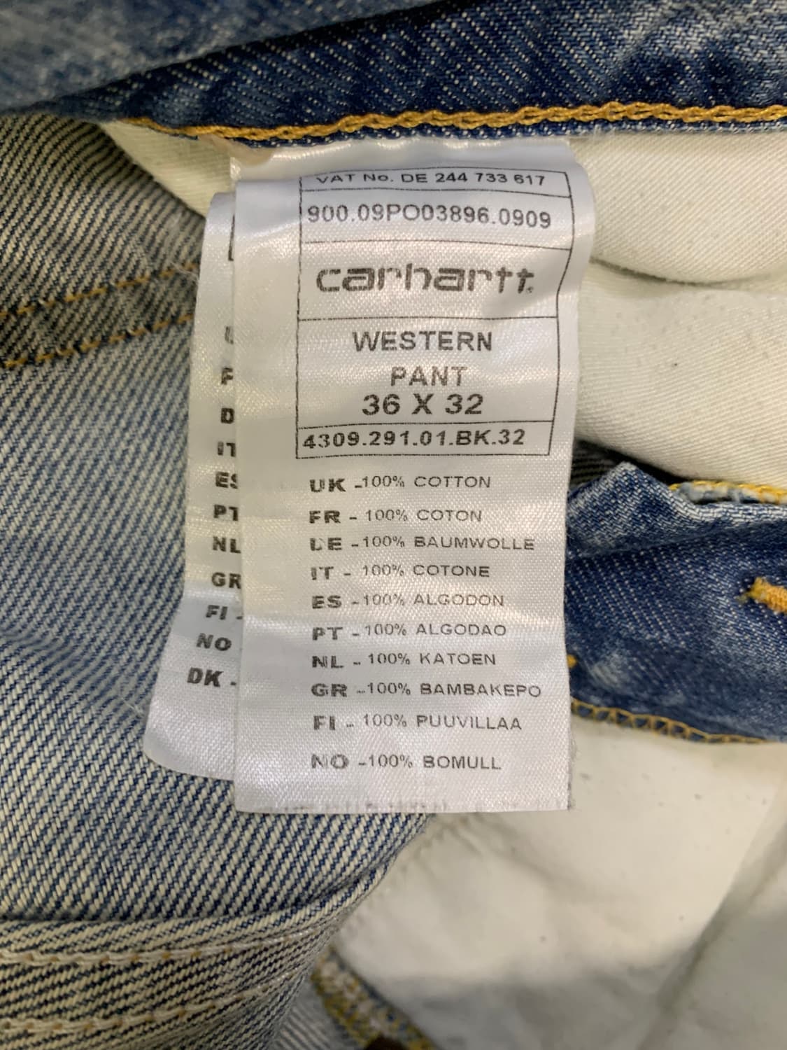 CARHARTT WESTERN PANT 상품이미지3