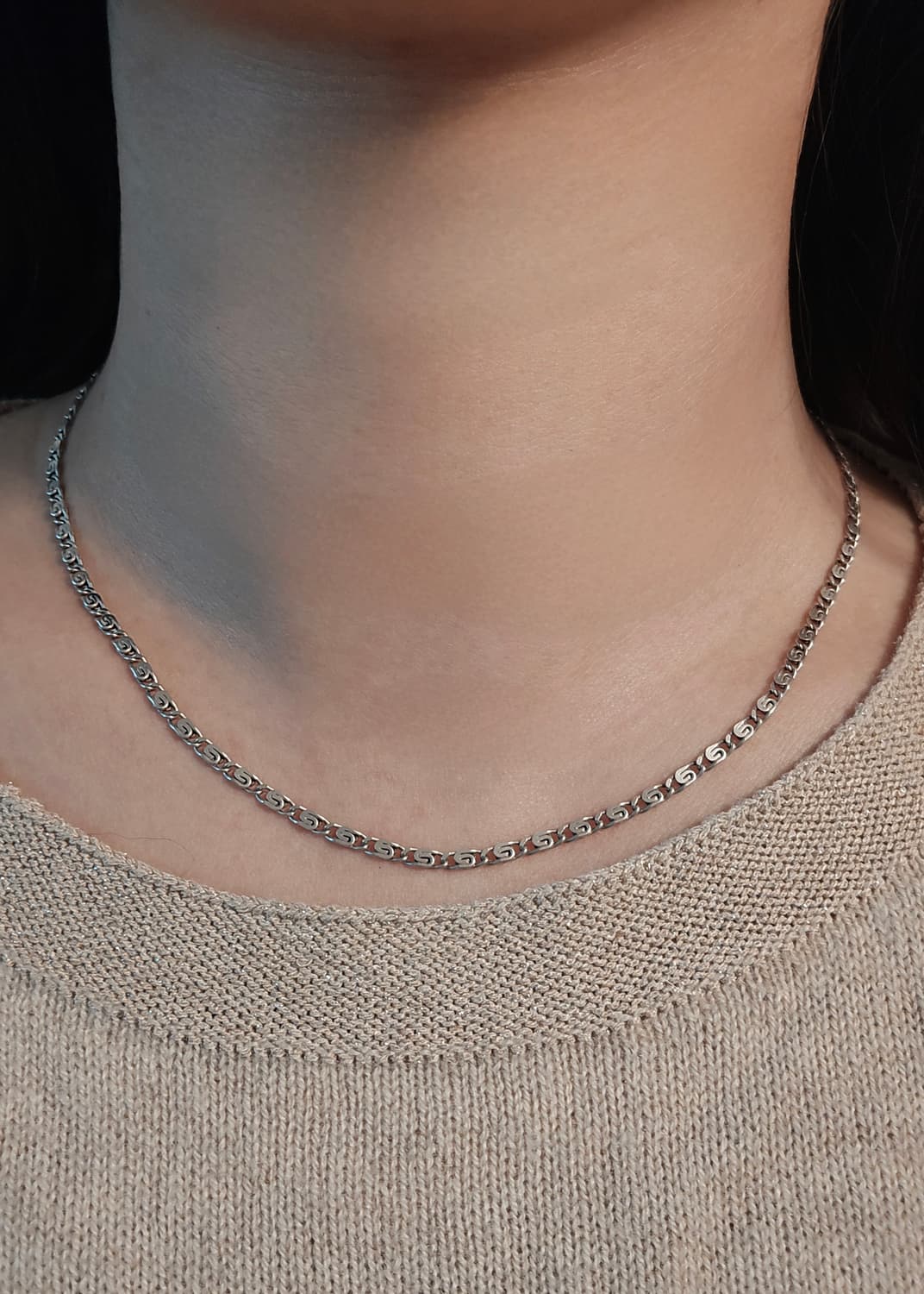 🇮🇹이탈리아 체인 실버 팔찌 목걸이 세트 상품이미지9