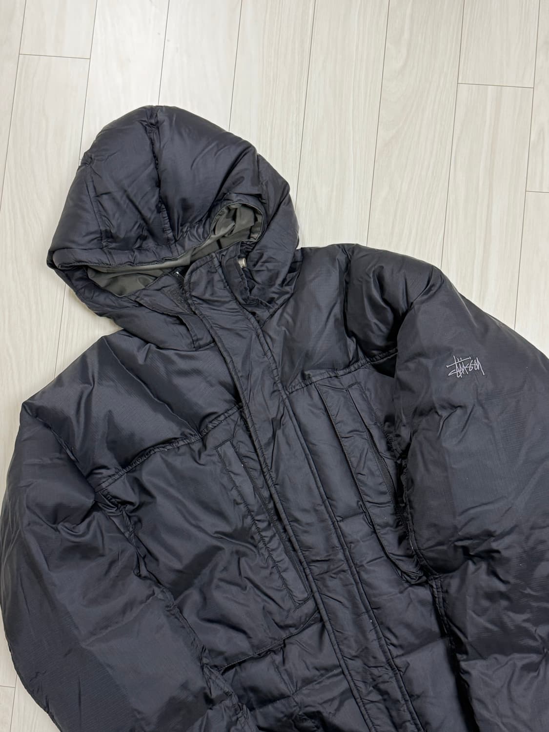 올드 스투시 구스다운 L 상품이미지3