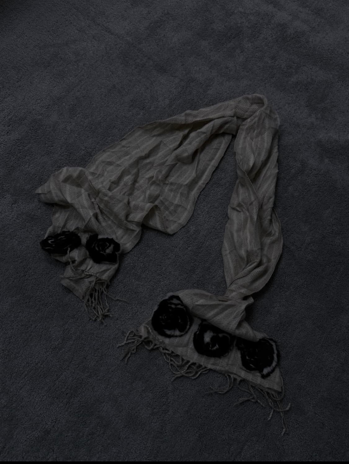 Vintage v-kei mood "roses" muffler 상품이미지2