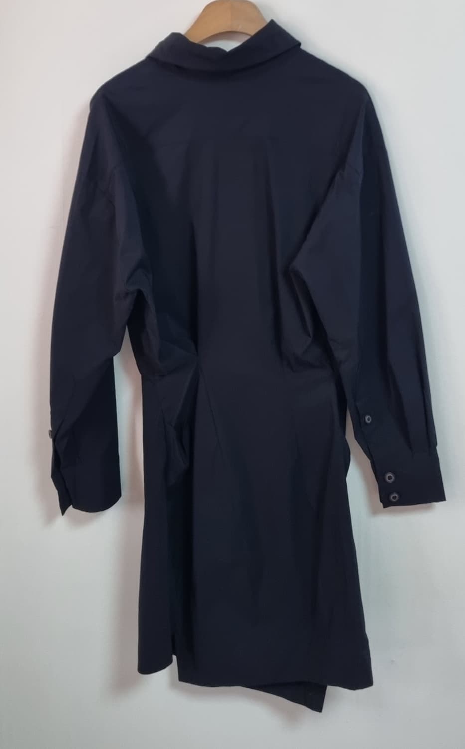 38사이즈) 비비안웨스트우드 블랙 언발란스 셔츠 원피스 상품이미지2