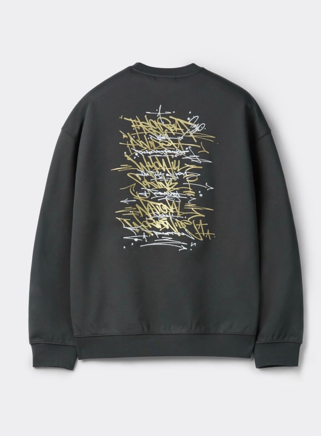 [L] 커스텀멜로우 Bisco Smith 콜라보 맨투맨 스웻셔츠 그레이 상품이미지1