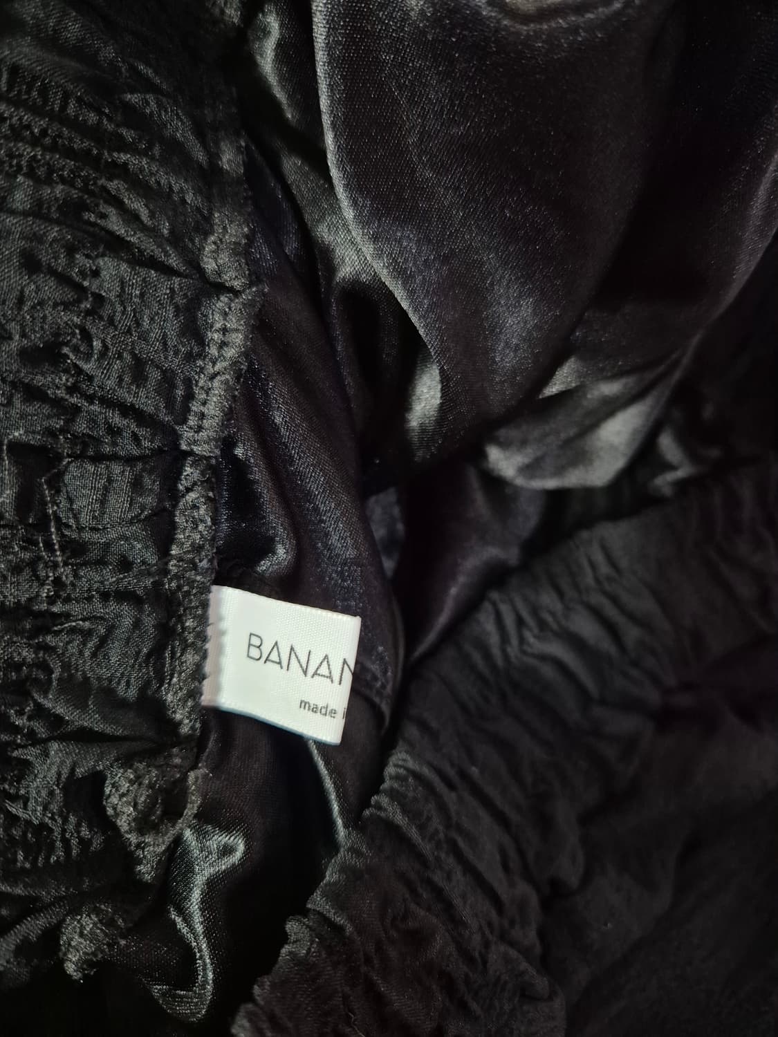 블랙 엠보싱 원단 롱 스커트 55 66 77 상품이미지6