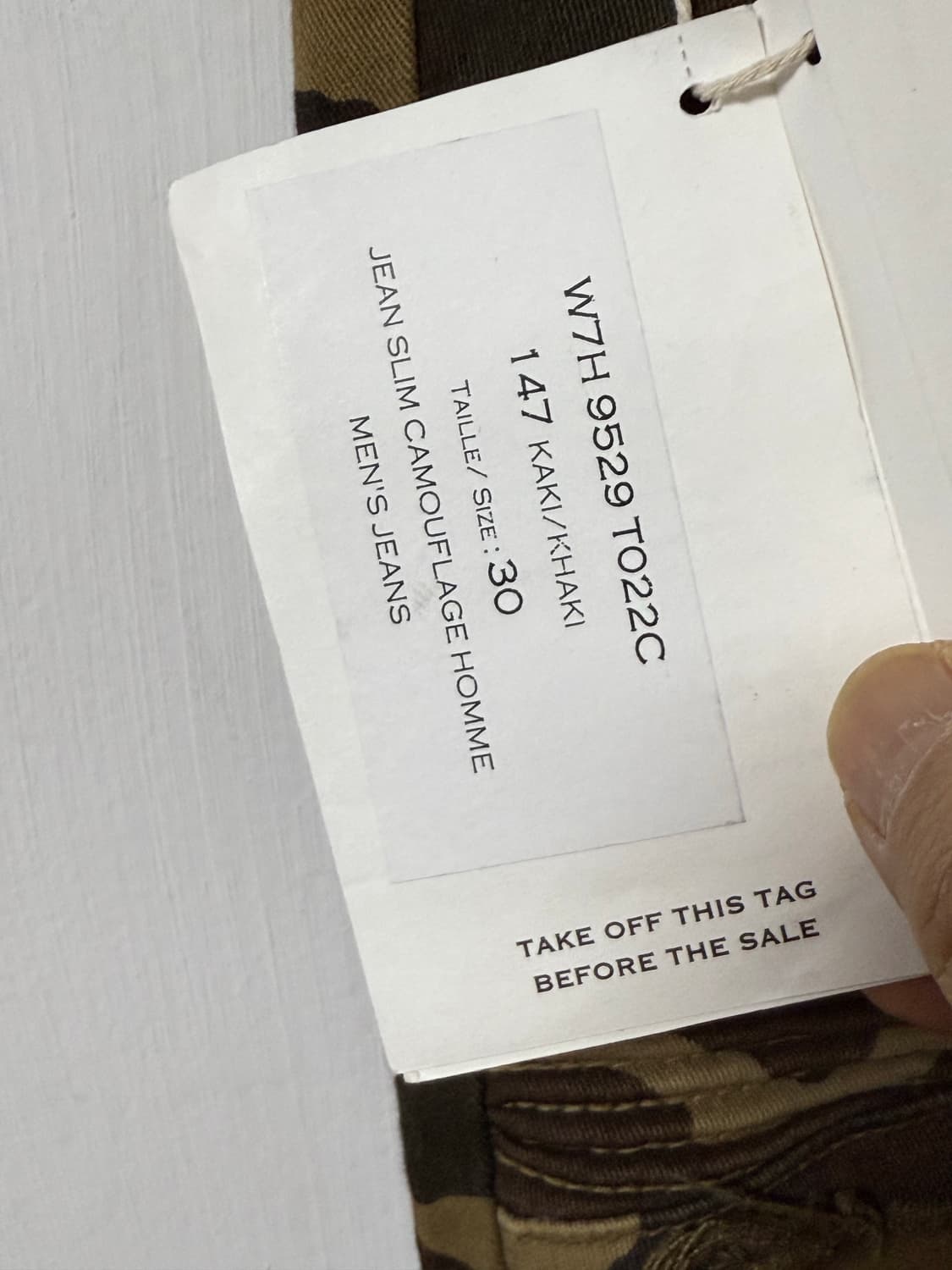 발망 릴펌 꾸찌갱 뮤비 카모 디스트로이드 슬림 진 상품이미지7