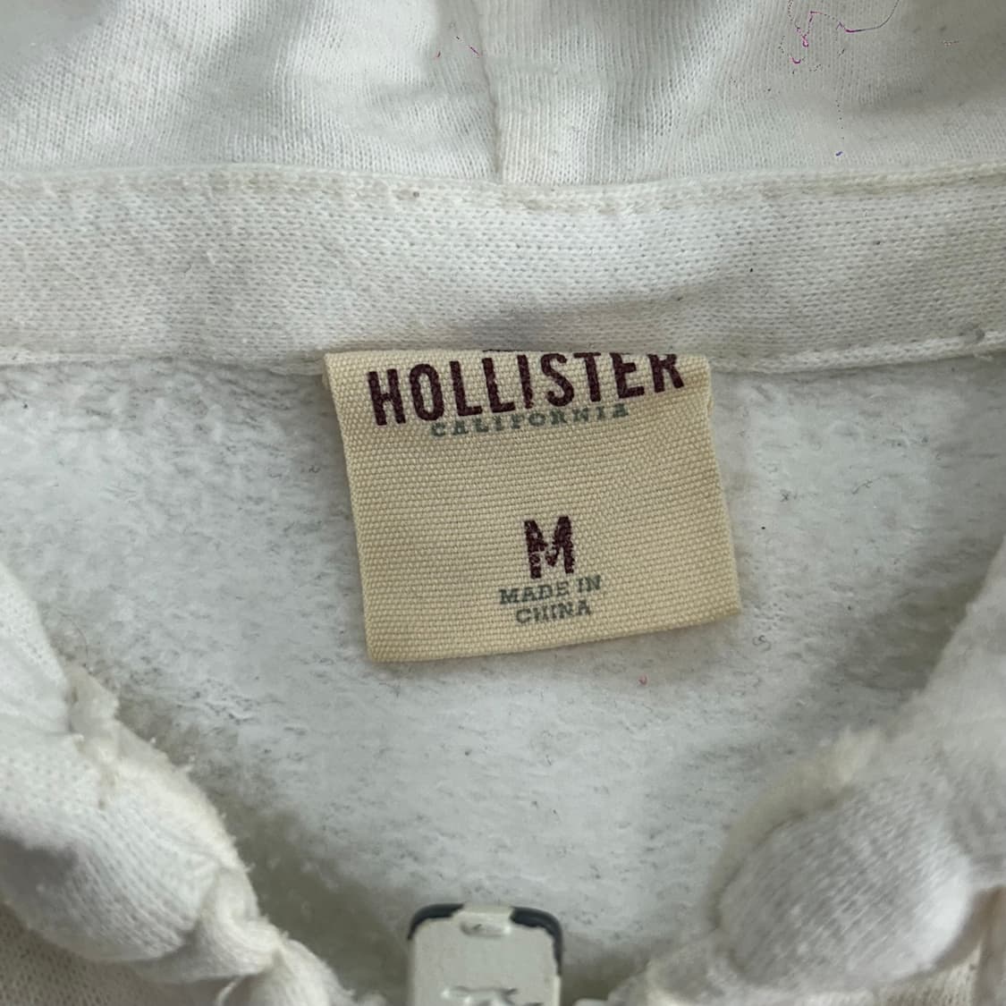 Hollister 홀리스터 네이비 스펠아웃 아이보리 후드집업 상품이미지6