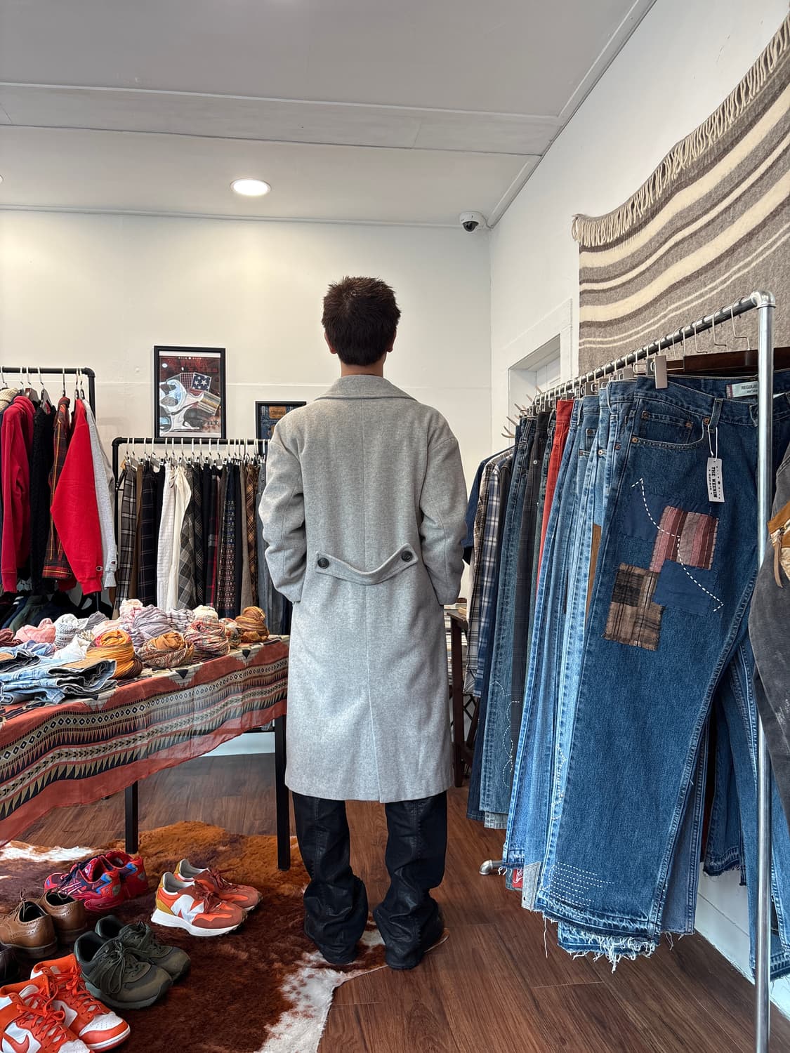 Beams 울 혼방 더블 코트 상품이미지3