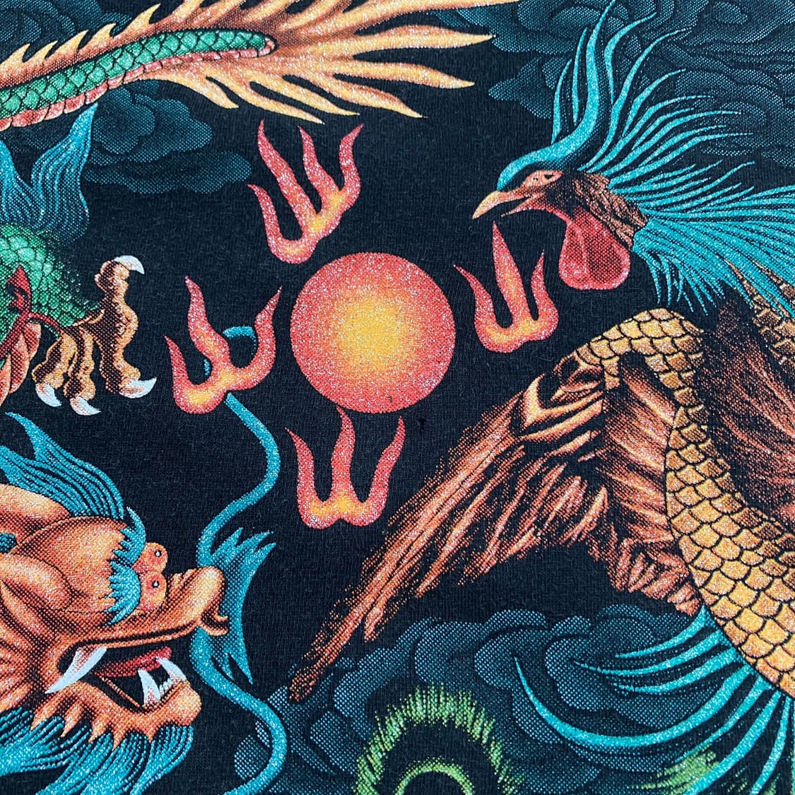 빈티지 오리엔탈 펄 드래곤 반팔 880 y2k 스트릿 모리 갸루 일본빈티 상품이미지7