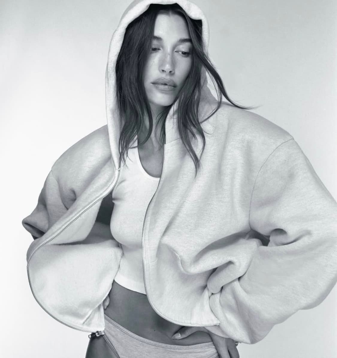 skylrk hailey gray hoodie zipup S 상품이미지1