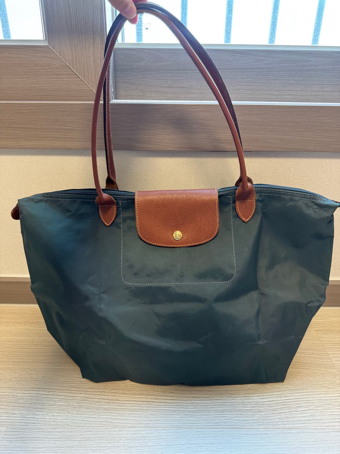 롱샴 르 플리아쥬 오리지널 숄더백 L사이즈 (청록/딥그린) 상품이미지1