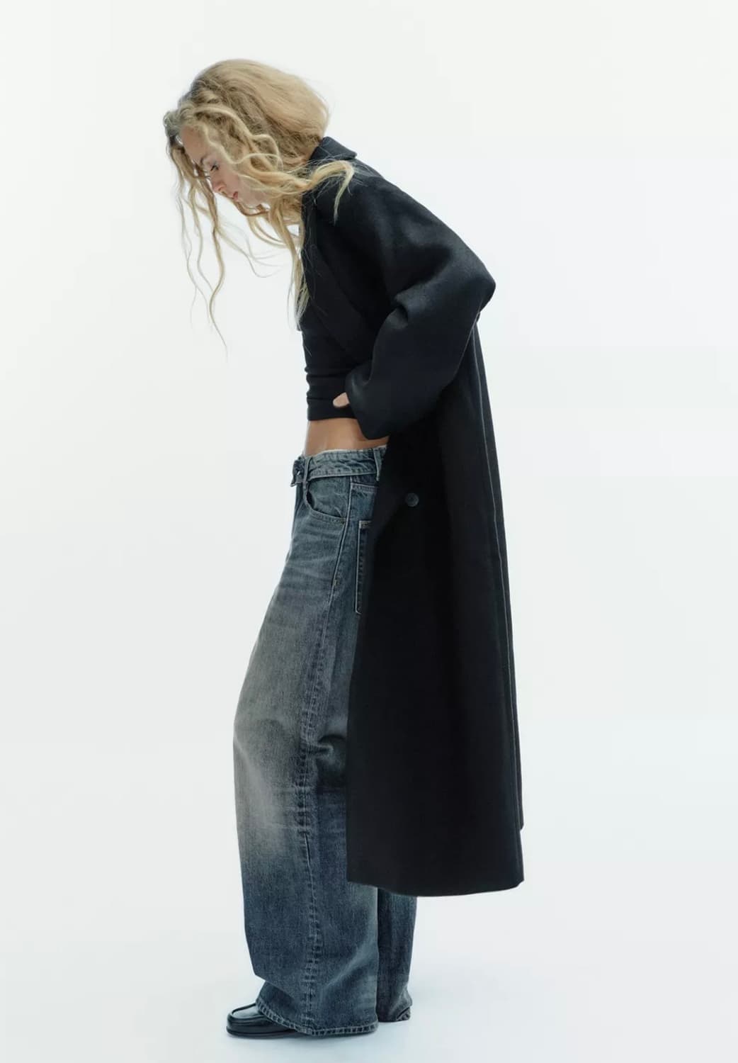 (새상품) ZARA 자라 롱 울코트 상품이미지5