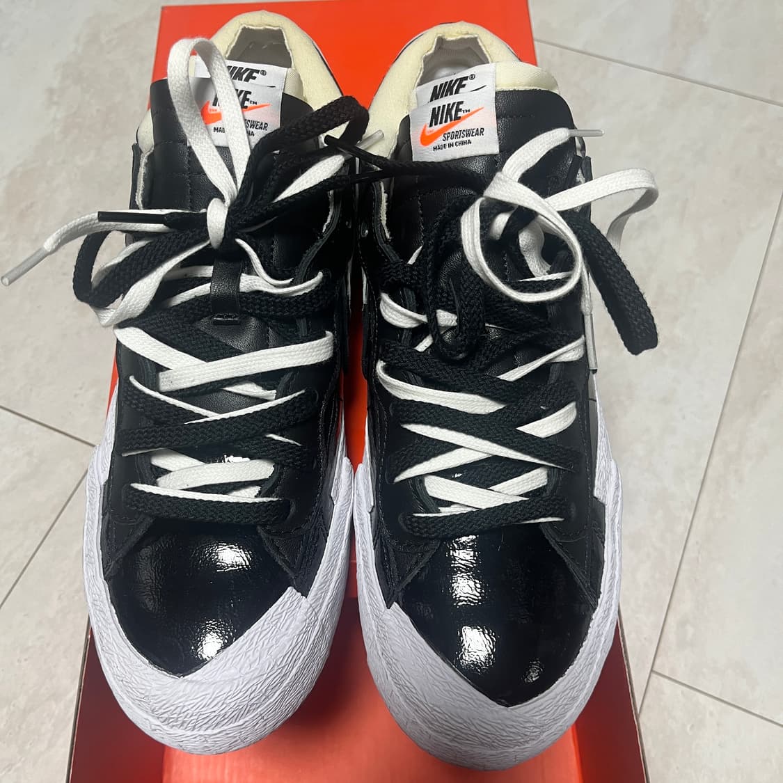 NIKE 나이키 사카이 블레이져 로우 검흰 265 상품이미지3