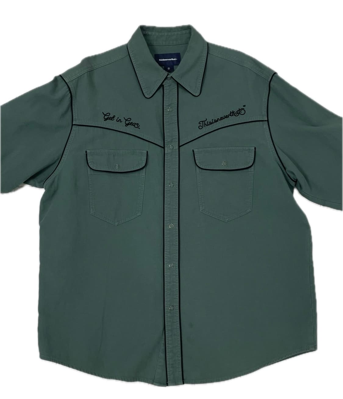 thisisneverthat western shirt teal 상품이미지1