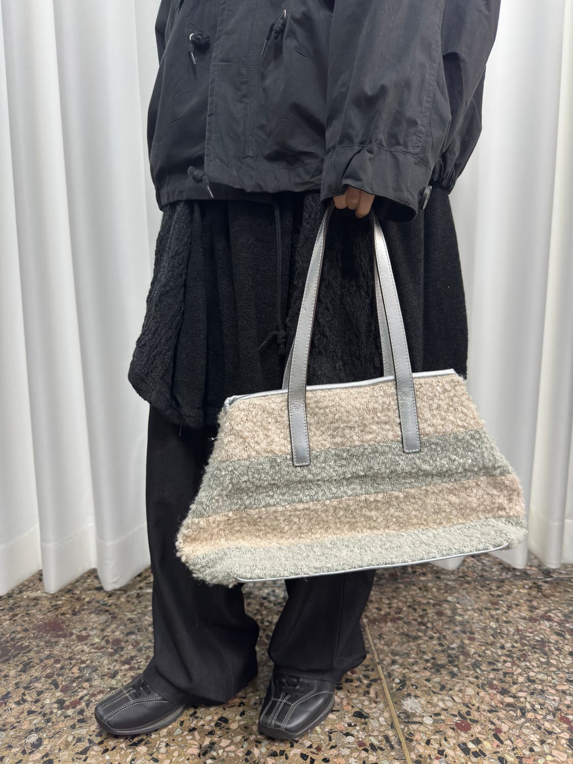 lupuy fleece silver bag  상품이미지6
