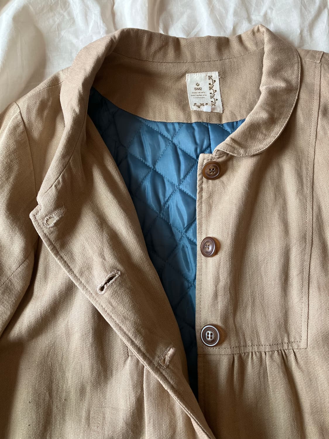 SM2 사만사모스2 베이지 면코트 상품이미지3