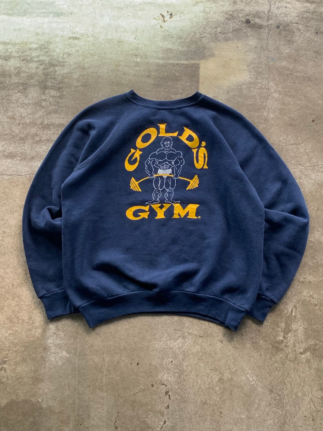 70-80s 골드 짐 프린팅 스웻셔츠 상품이미지1