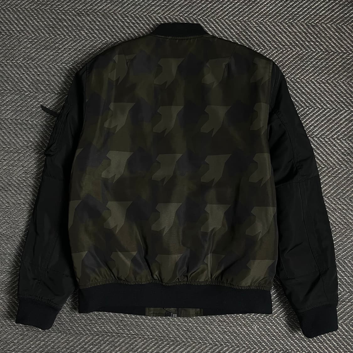 폴햄 퀄팅 누빔 카모 블루종 자켓o 4927 상품이미지4