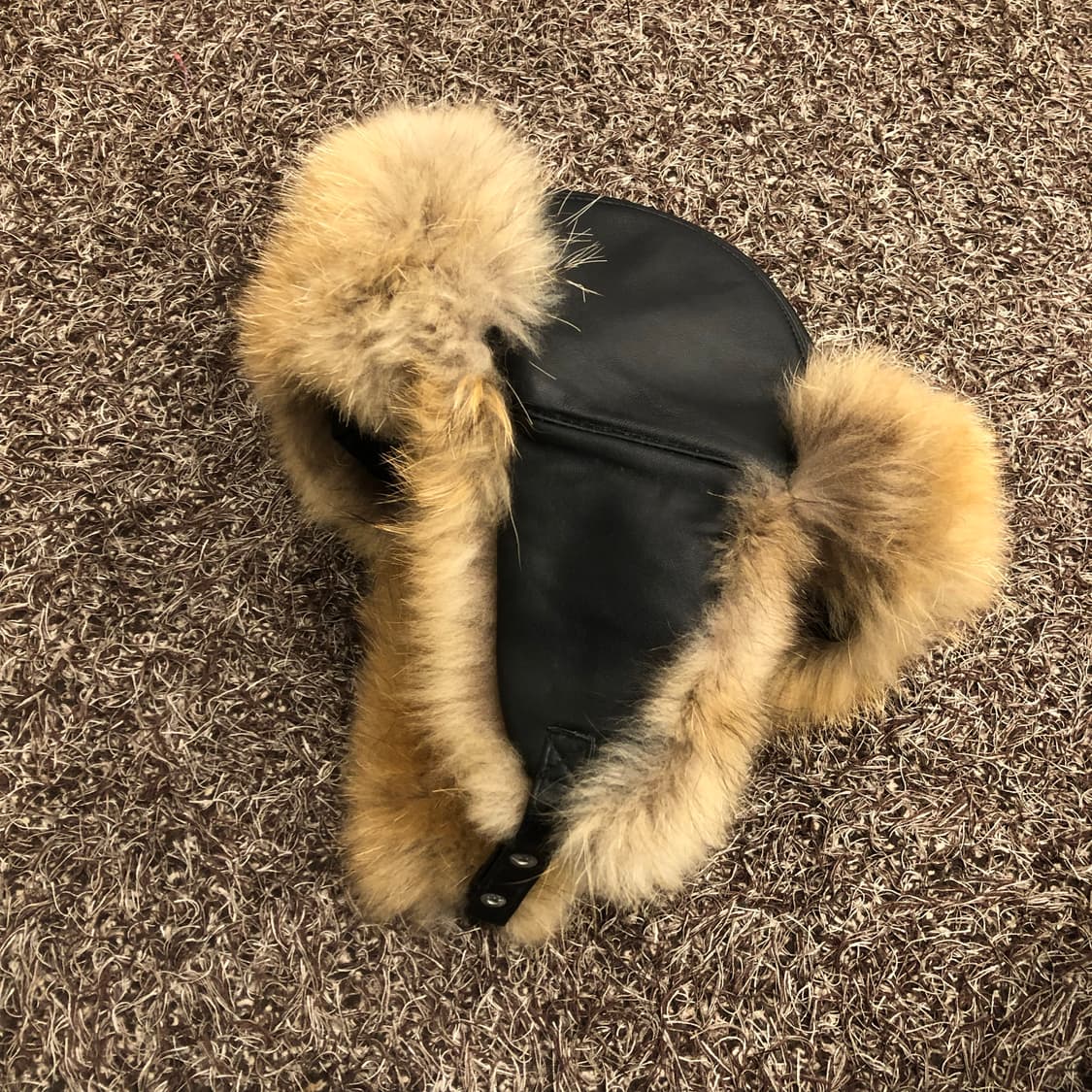 빈티지 레더 퍼 트루퍼햇 상품이미지2