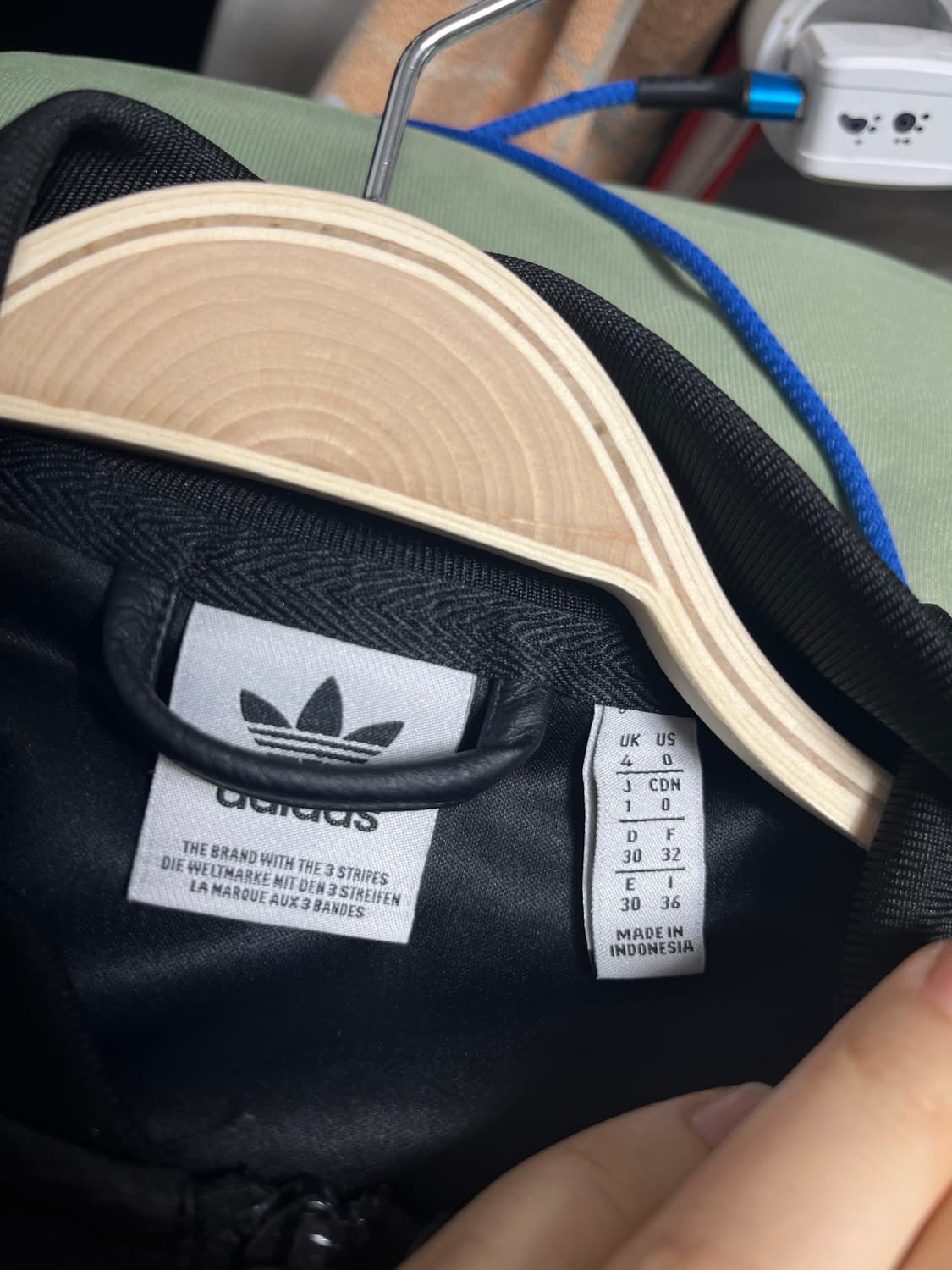 아디다스 가죽 크롭 트랙탑 uk4 상품이미지2