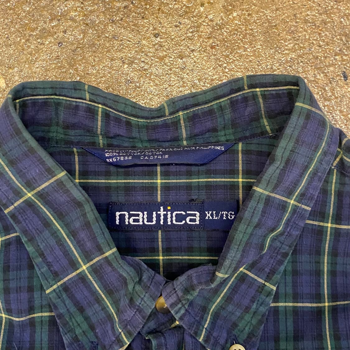 미국 빈티지 노티카 체크셔츠 남방 상품이미지4