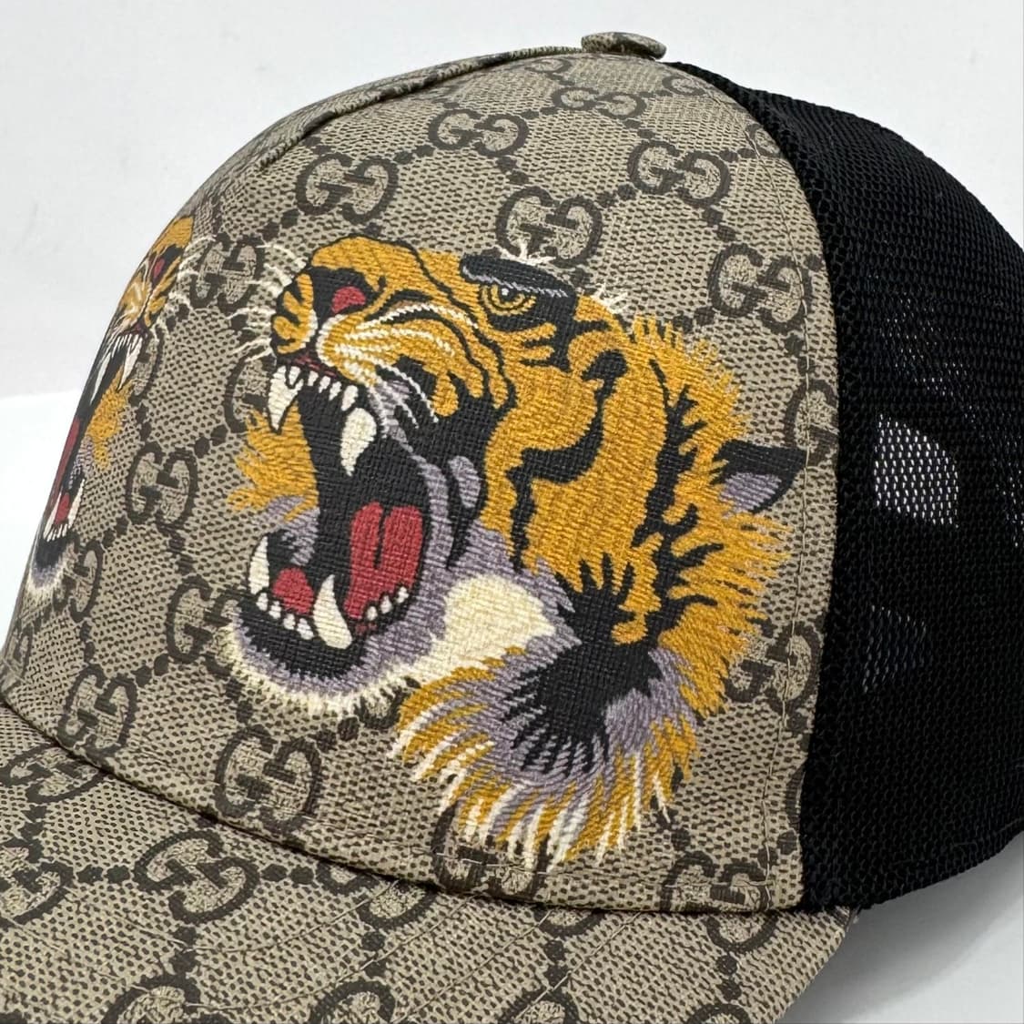 [XL사이즈] 구찌 GG 수프림 타이거 매쉬 볼캡 모자 (426887) 상품이미지5