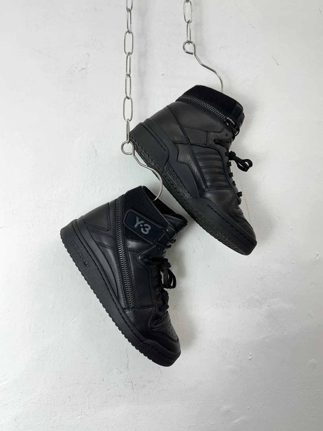 Y-3 Adidas Forum High Triple Black High  상품이미지4