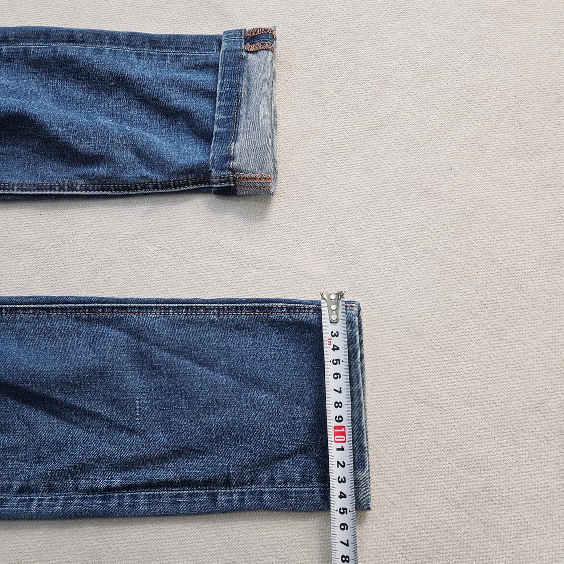 실측확인 에비수 스키니핏 데님 팬츠 0406Y 상품이미지7