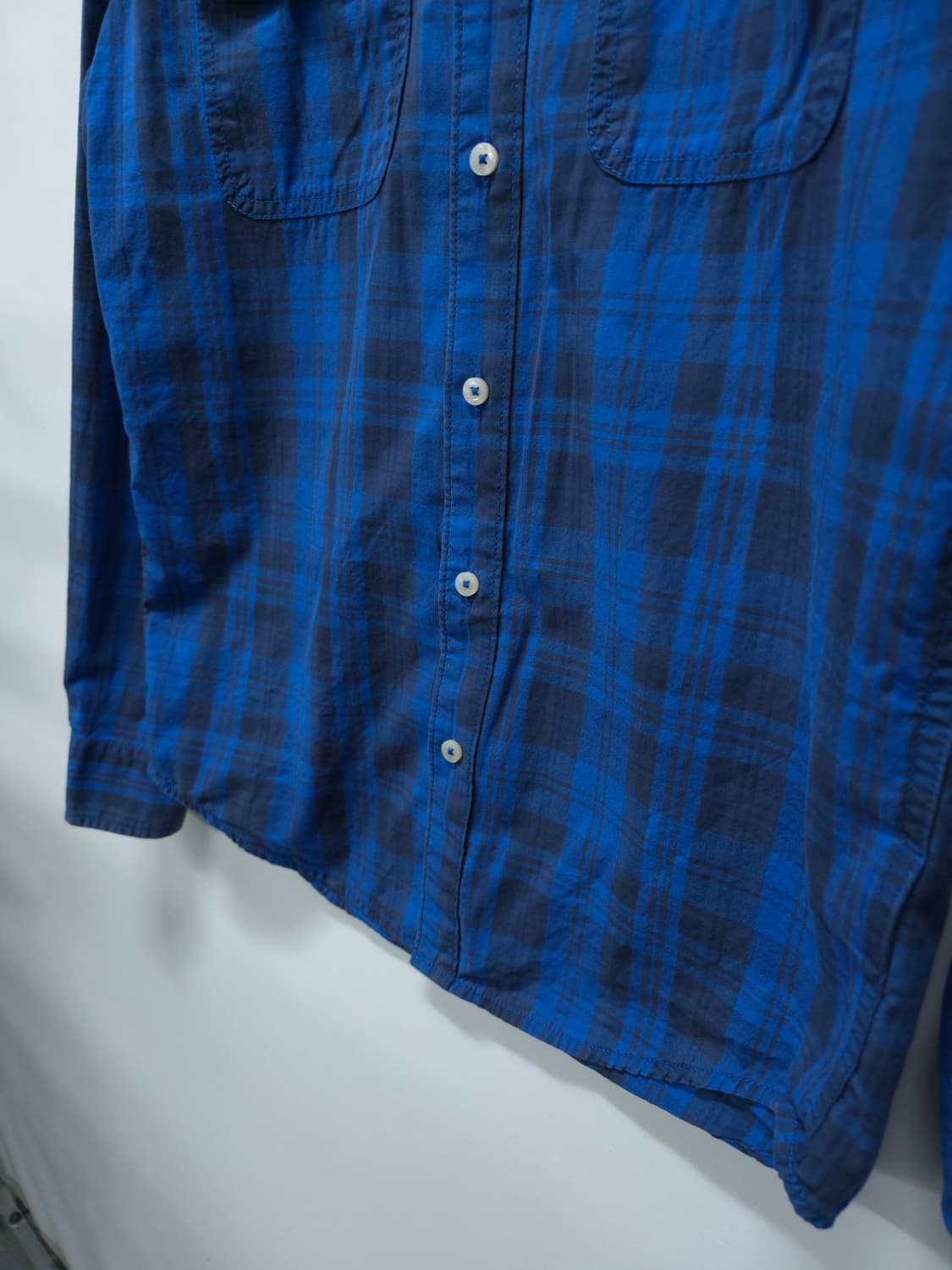 리바이스 화이트탭 블루 체크 남방 남성 셔츠 상품이미지4