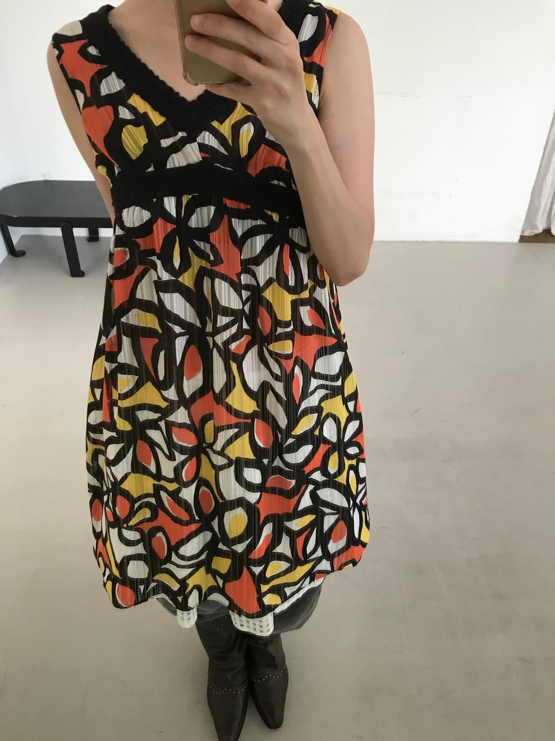 vintage pattern sleeveless 상품이미지5
